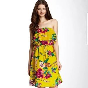 Nordstrom Dresses - Champagne and Strawberries Silk Dress LGorgeous dr Nordstrom Dresses - Champagne and Strawberries Silk Dress LGorgeous dr